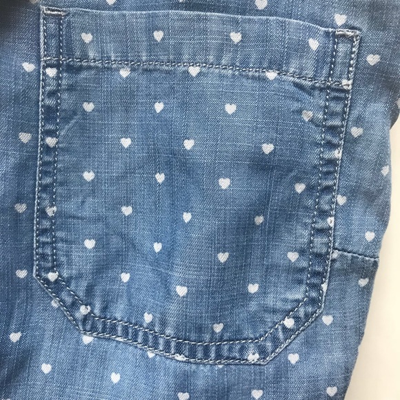 Talbots Chambray Hearts Button Down - Picture 3 of 4